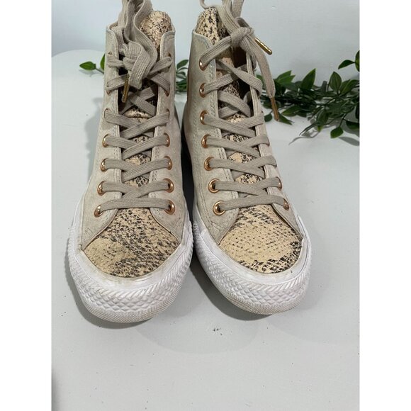 Converse All Star High-Top Snakeskin Sneakers Size 6 - Picture 12 of 14